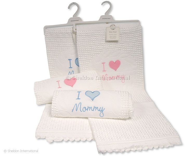 Baby Acrylic Hanger Shawl - I Love Mommy