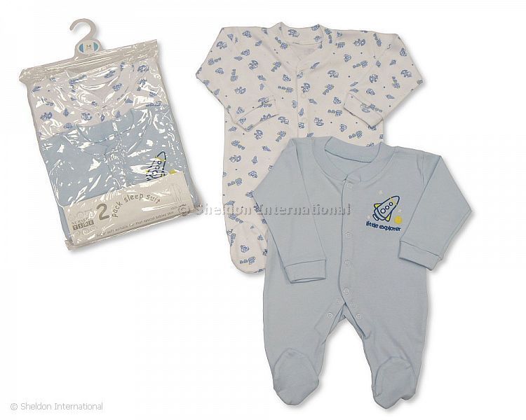 Boys 2-Pack Sleepsuit