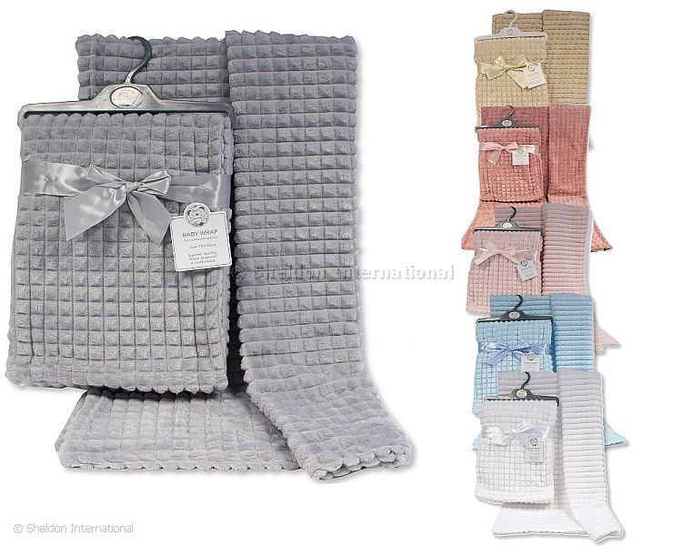 Baby Jacquard Wrap - Squares
