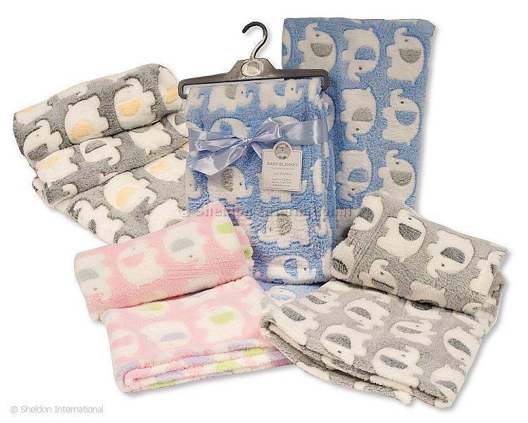 Baby Wrap - Elephant - Pink, Blue, Grey
