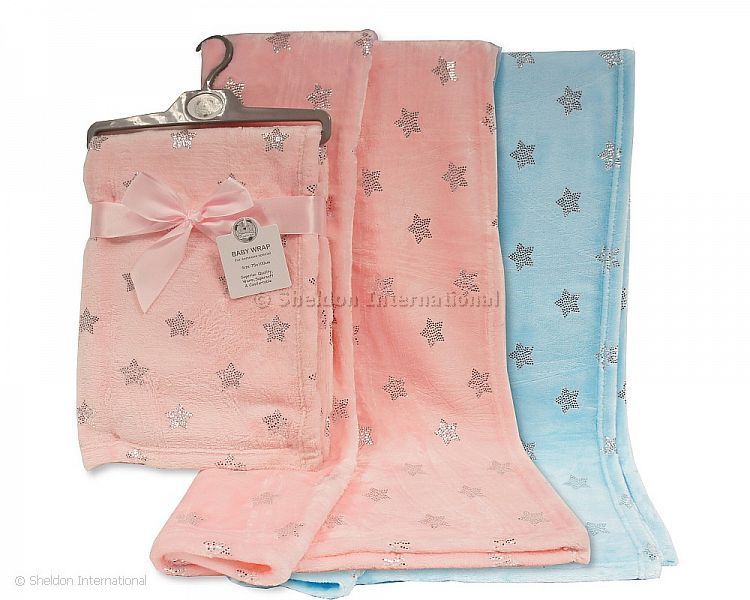 Baby Foil Print Wrap - Stars