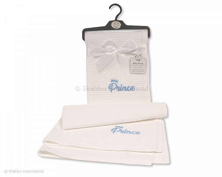 Baby Cotton Waffle Wrap - Prince