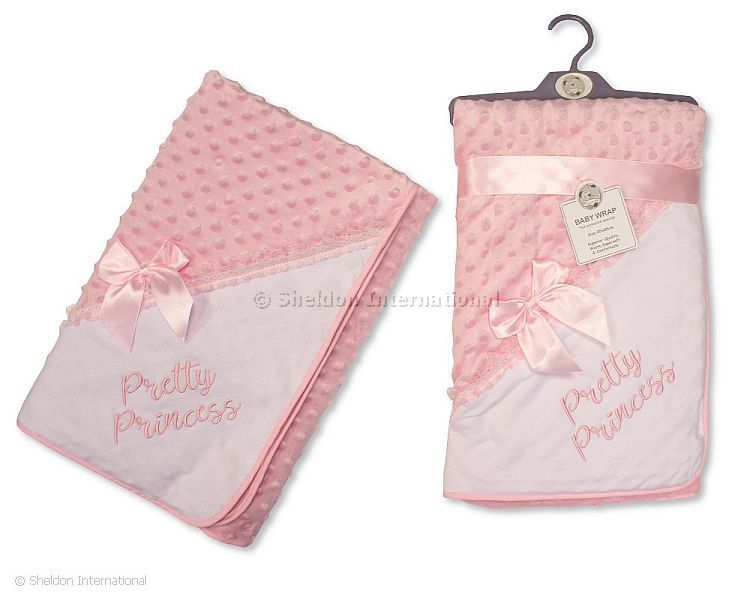 Quilted Baby Bubble Wrap with Bow - Pretty Princess