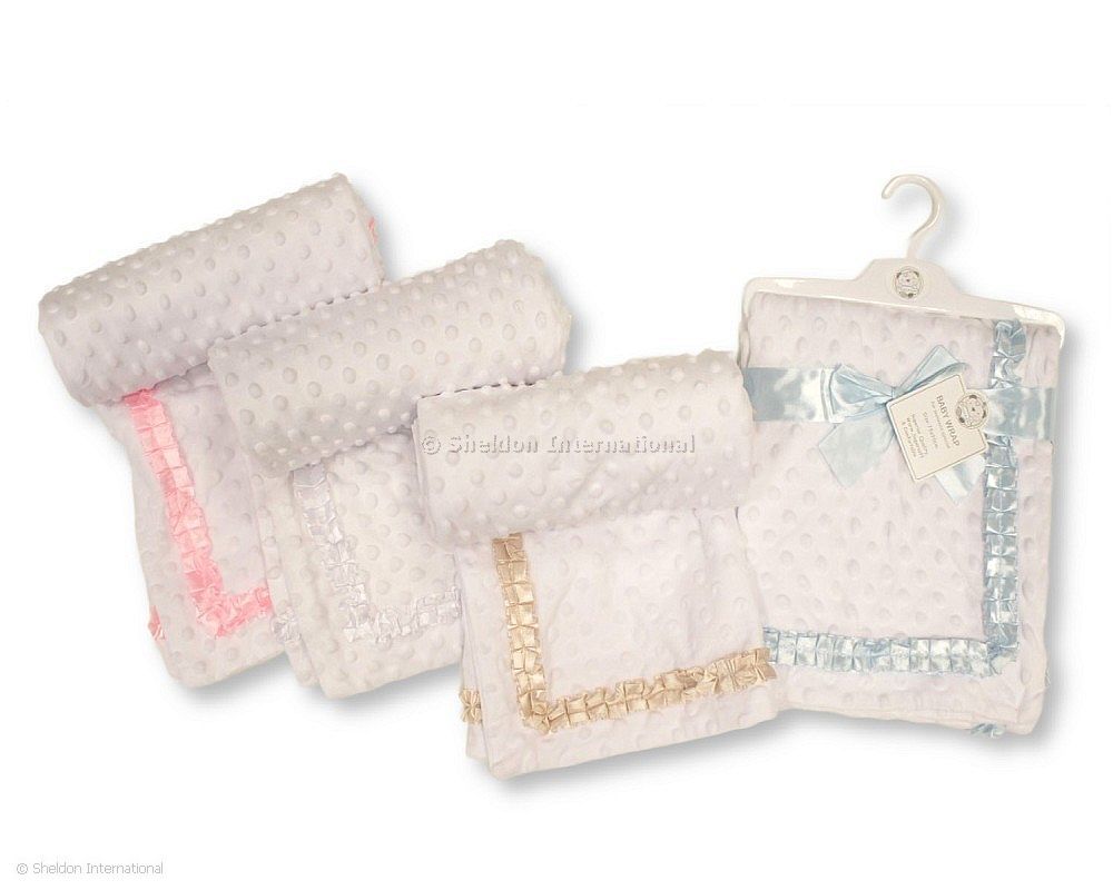 Baby Velour Bubble Wrap With Lace