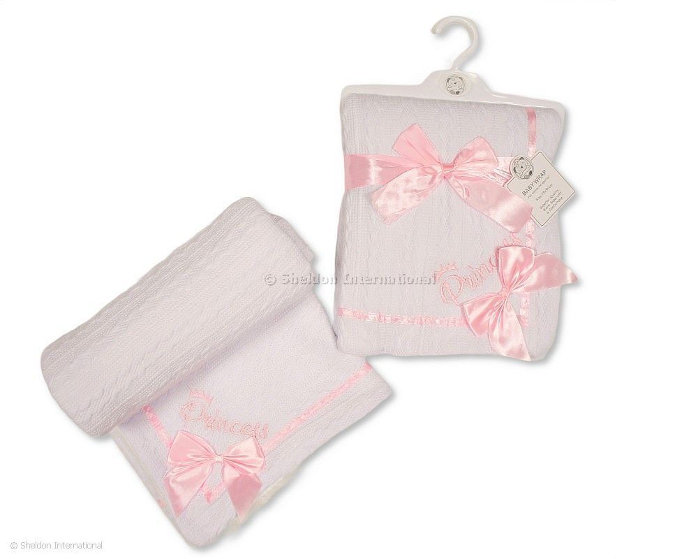 Baby Wrap With Bow And Lace - Princess
