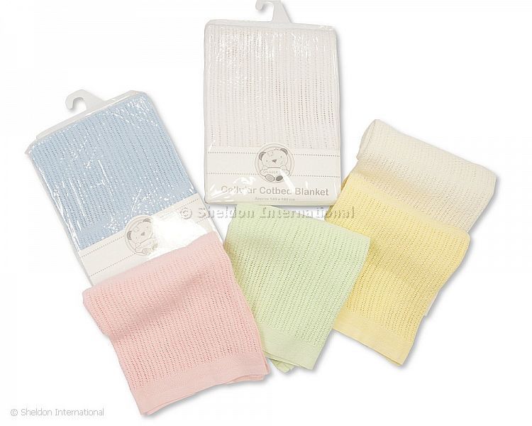 Cotton Cellular Cot-Bed Blanket-501
