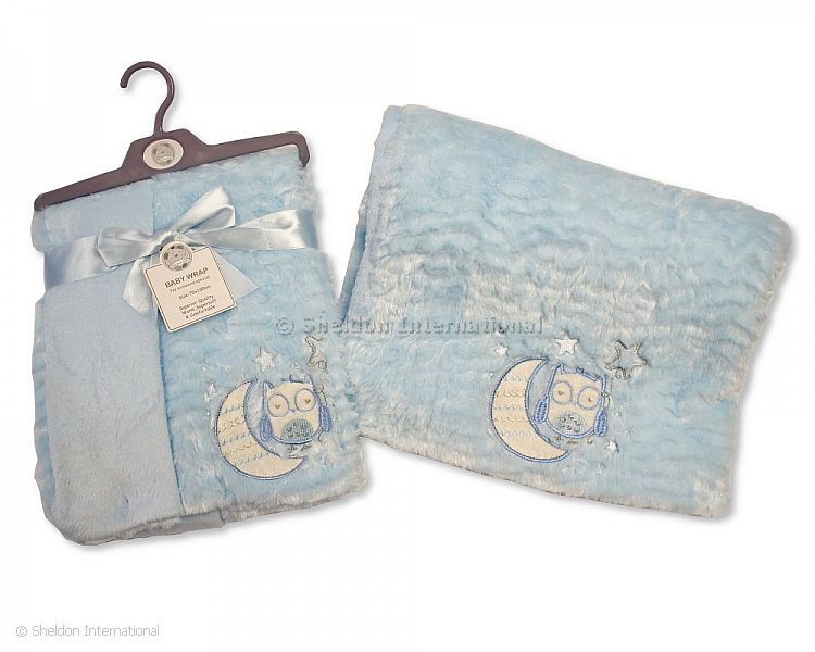 Baby Soft Wrap - Owl - Sky