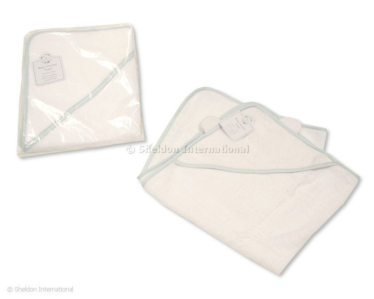 Baby Hooded Towel With Ears - Sky