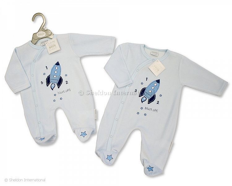 Baby Boys Velour All In One - Rocket
