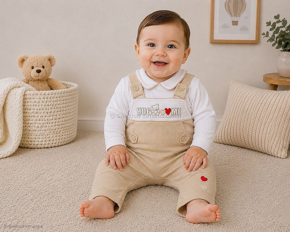 Baby 2 Pcs Dungaree Set - Hug Me