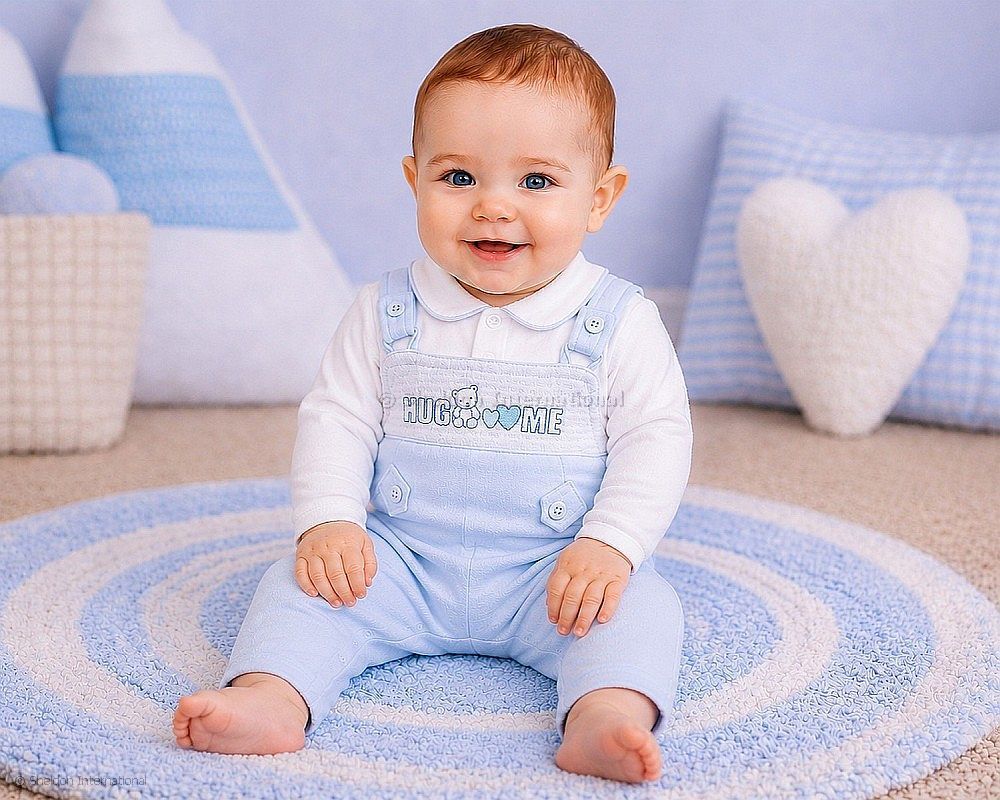 Baby Boys 2 Pcs Dungaree Set - Hug Me
