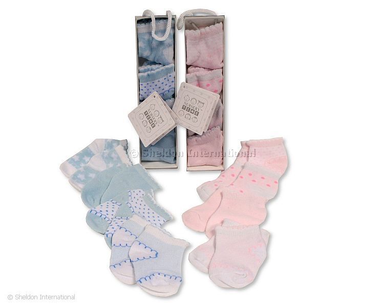 Baby Socks 4-Pack - Boys/ Girls