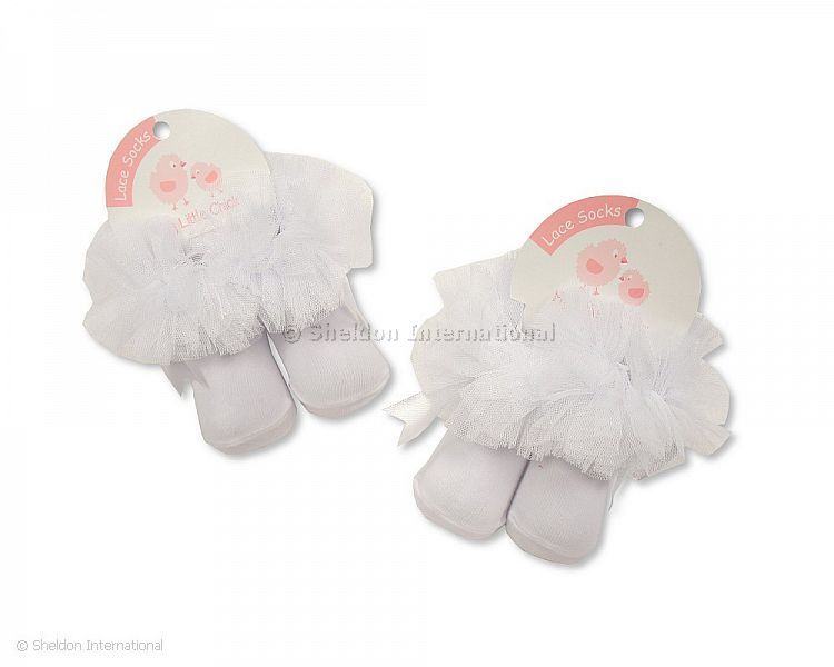 Baby Tutu Socks - White