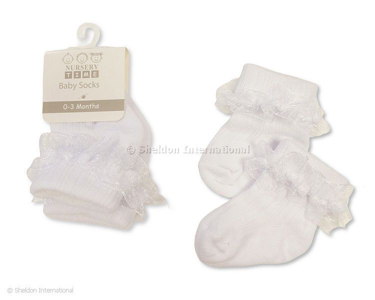 Baby Turnover Socks With Lace
