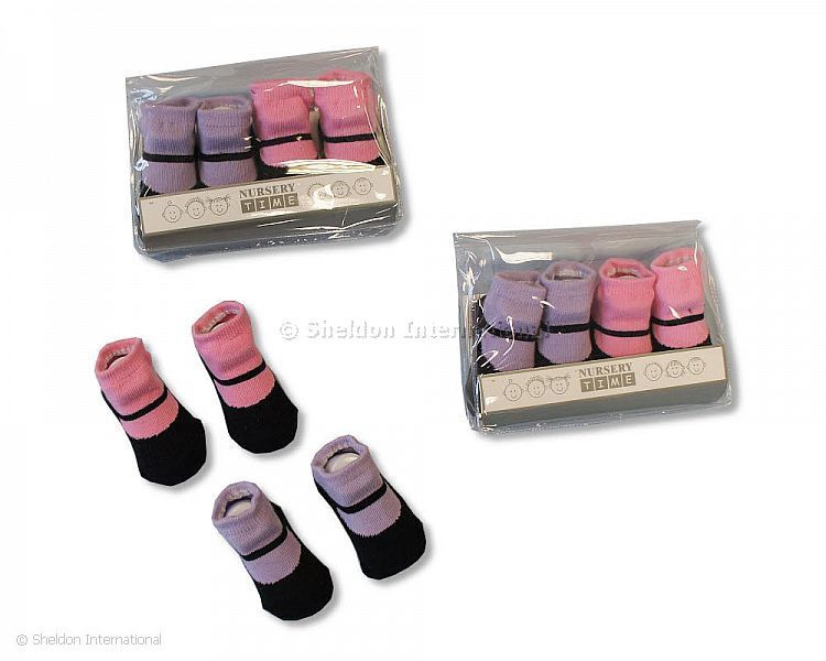 Baby Girls Socks In Peva Bag - 2088