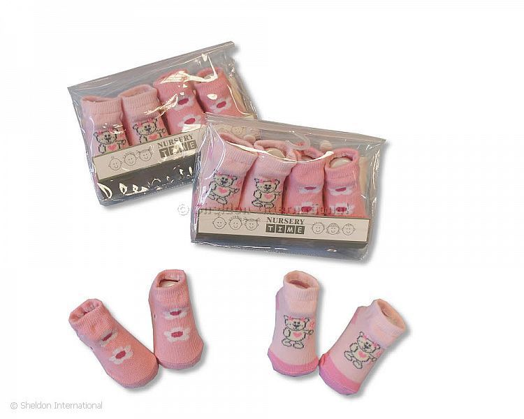 Baby Girls Socks In Peva Bag - 2090