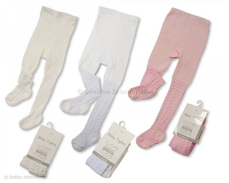 Baby Cotton Lace Tights Nb , 3-6