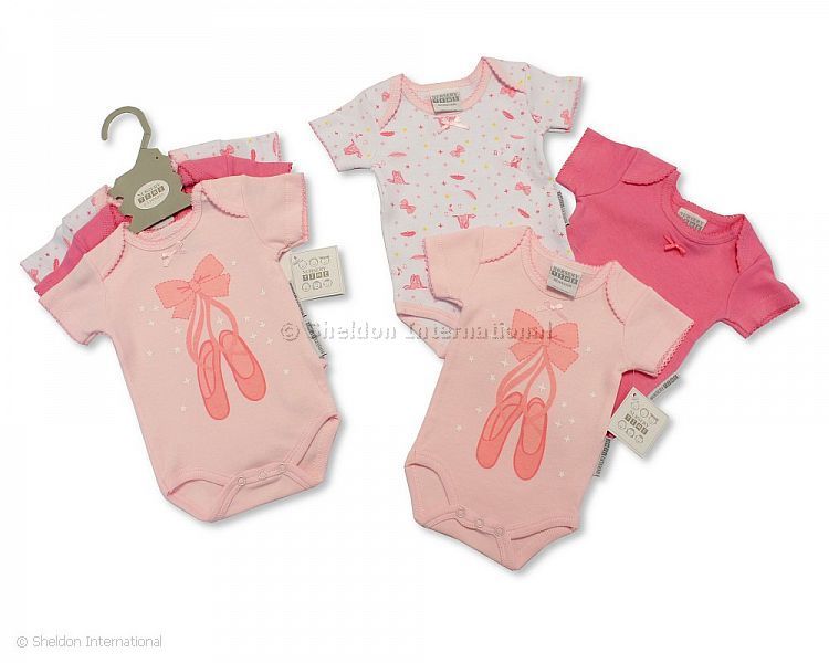 Baby 3 Pcs Bodysuit Gift Set - Ballerina - 6-18 Months