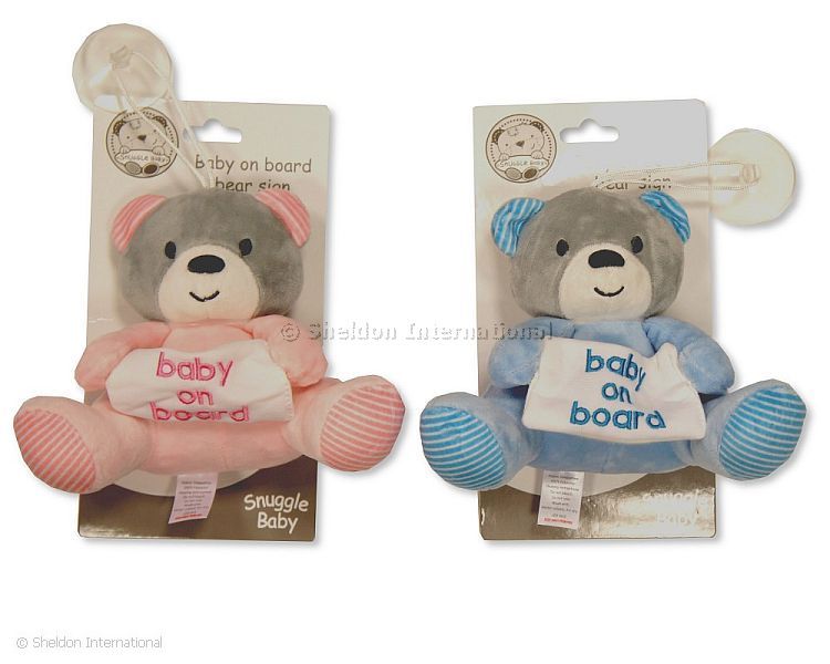 Soft Toy with ' Baby on Board ' Sign