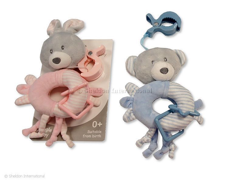 Baby Activity Toy With Rattle Chime - Rabbit/Bear