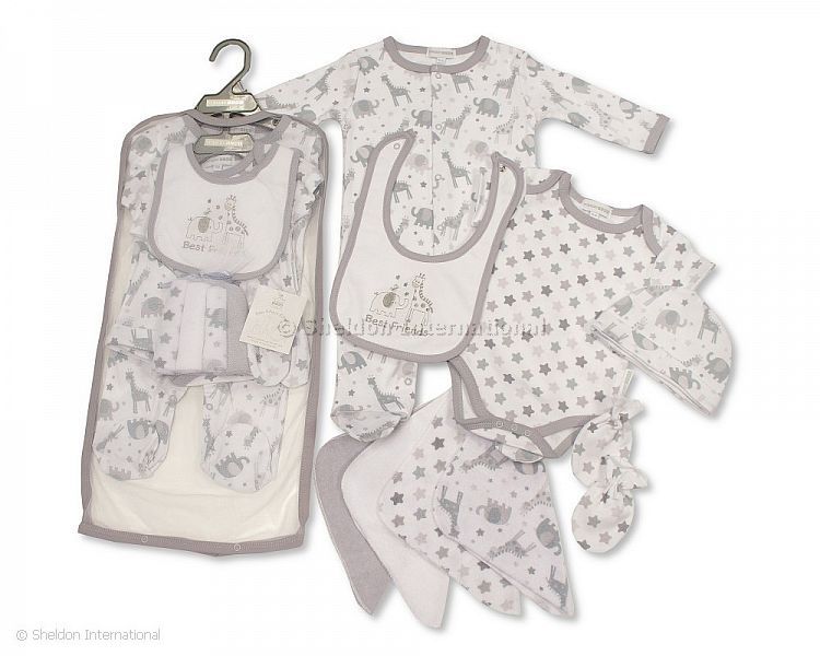 Baby 9 Pcs Gift Set In Mesh Bag - Best Friends