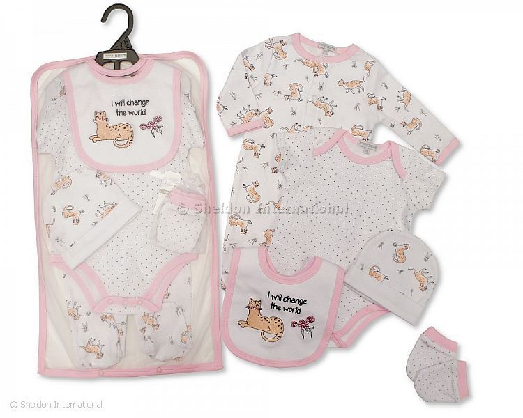 Baby Girls 5 Pcs Gift Set - I Will Change The World