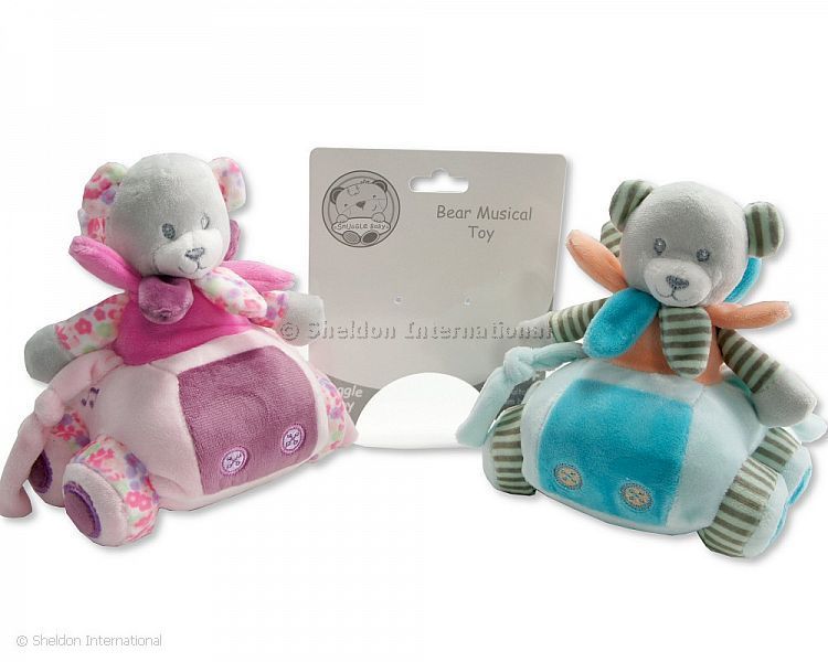 Baby Musical Bear In Car Pull Toy