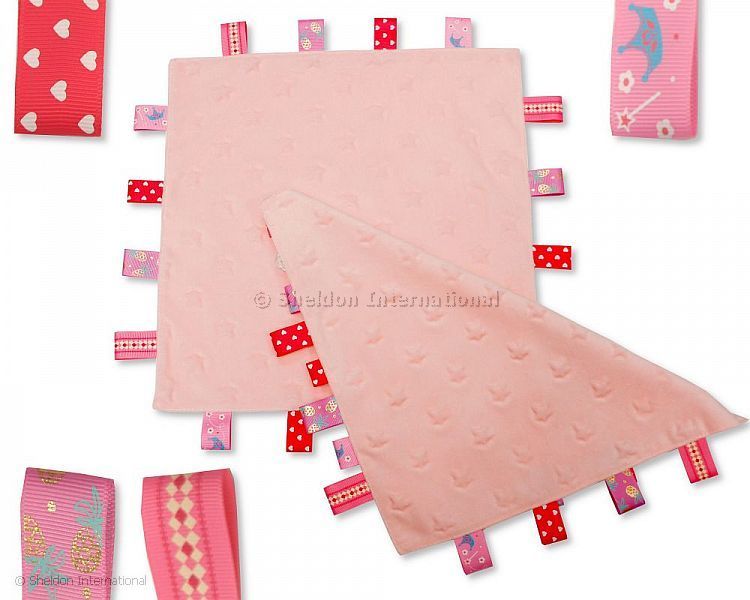 Star Embossed Baby Comforter with Tags - Pink
