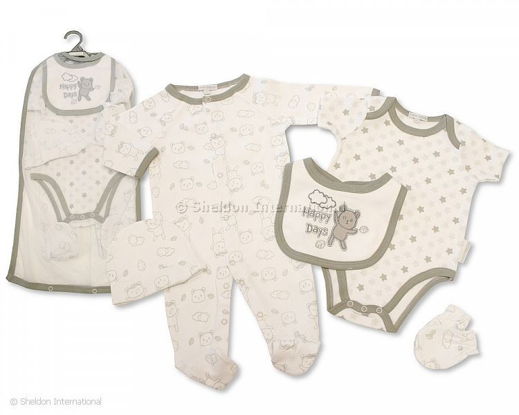 Baby 5 Pieces Gift Set - Happy Days