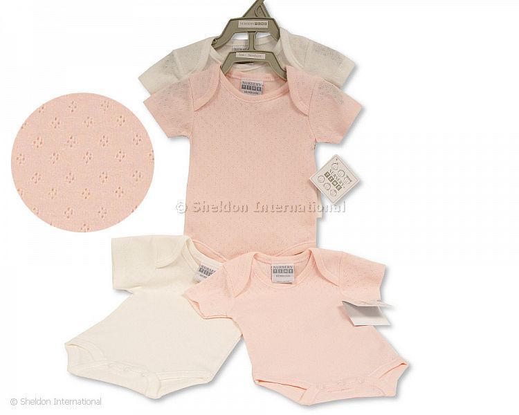 Baby Girls 2 Pcs Pointelle Bodysuit Gift Set