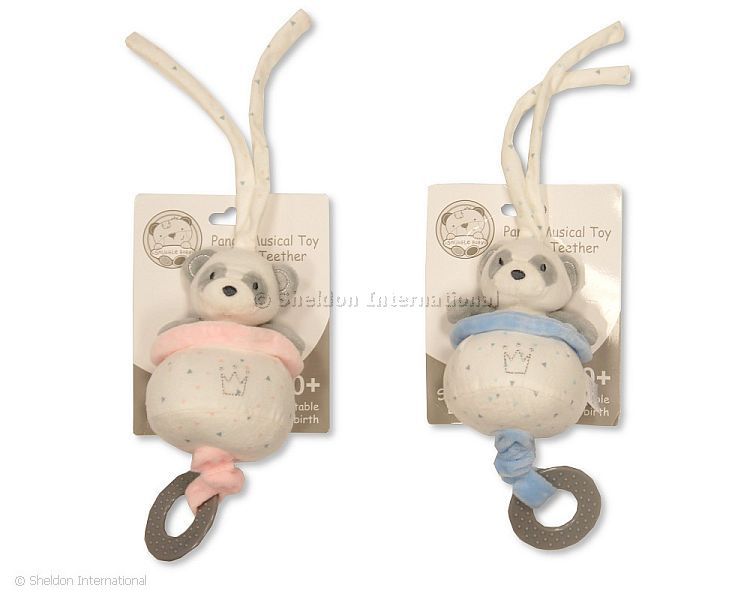 Baby Panda Musical Pull Toy With Teether