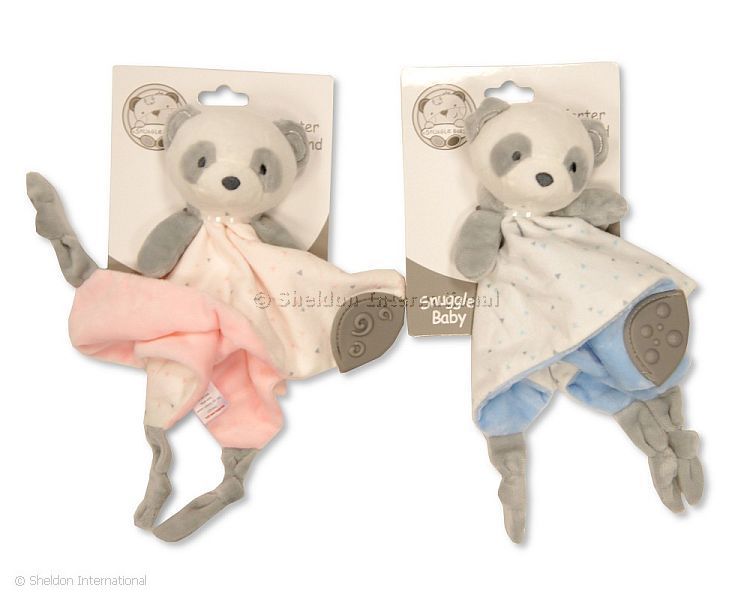 Baby Panda Comforter With Teether And Rattle