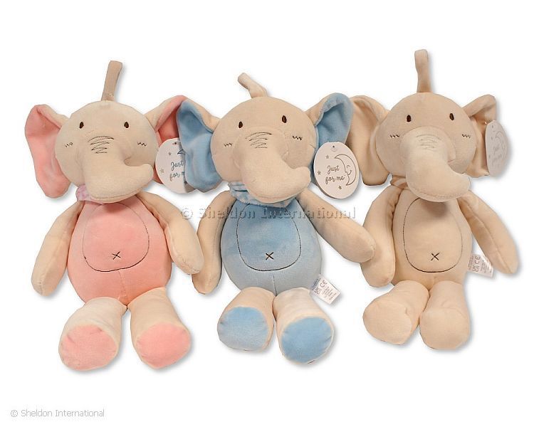 Elephant Soft Toy with Rattle