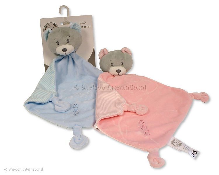 Baby Bear Comforter With Rattle