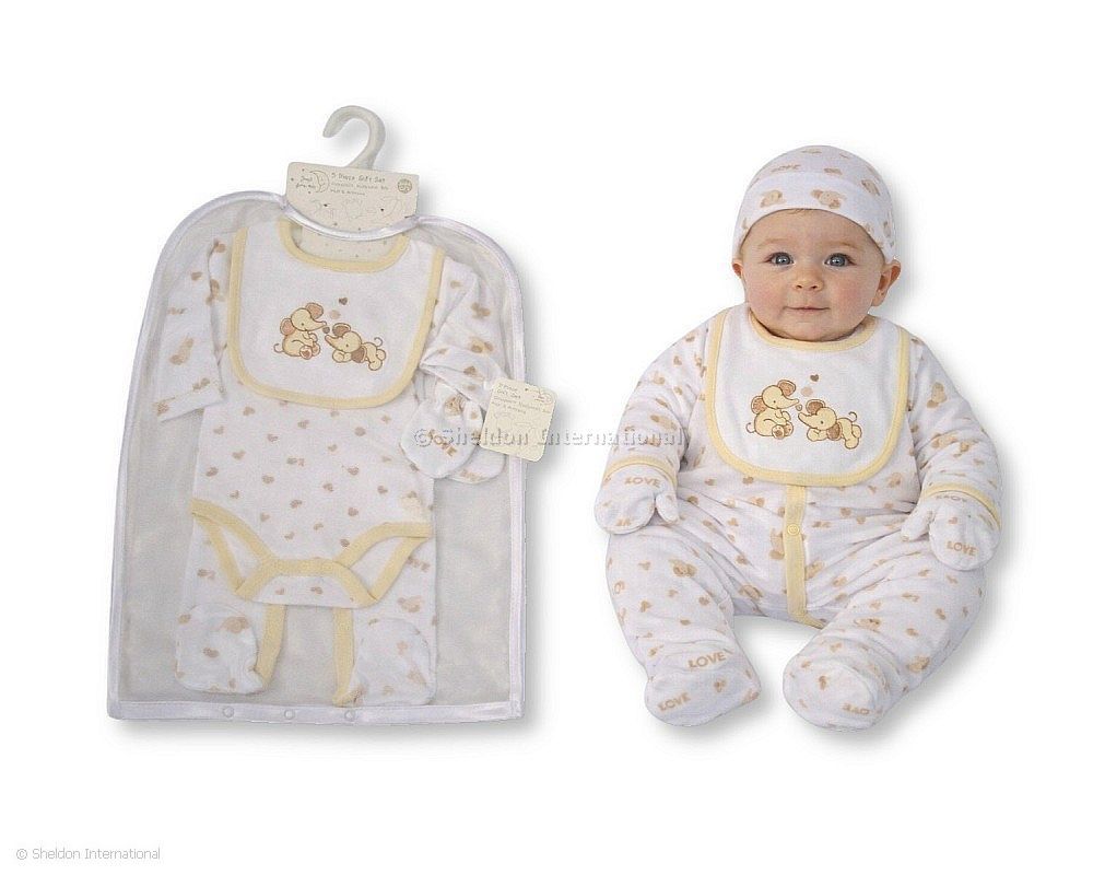 Baby 5 Pcs Layette Gift Set - Elephant