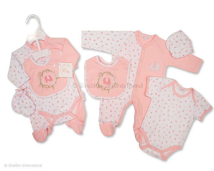 Baby Girls 4 Pieces Gift Set - Elephant