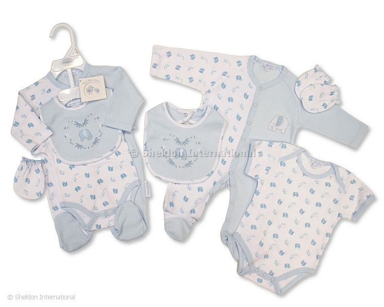Baby Boys 4 Pieces Gift Set - Elephant