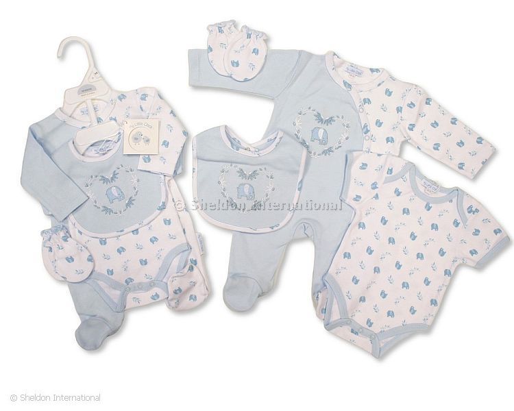 Baby Boys 4 Pieces Gift Set - Elephant