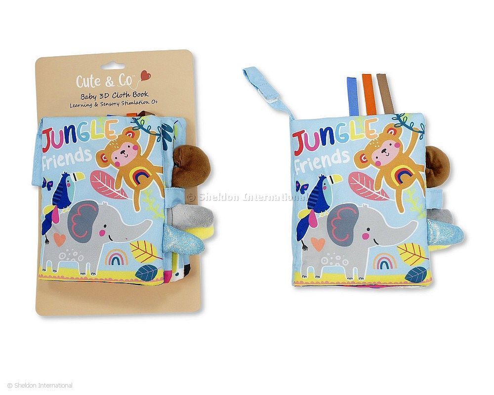 Baby 3D Cloth Book - Jungle Friends