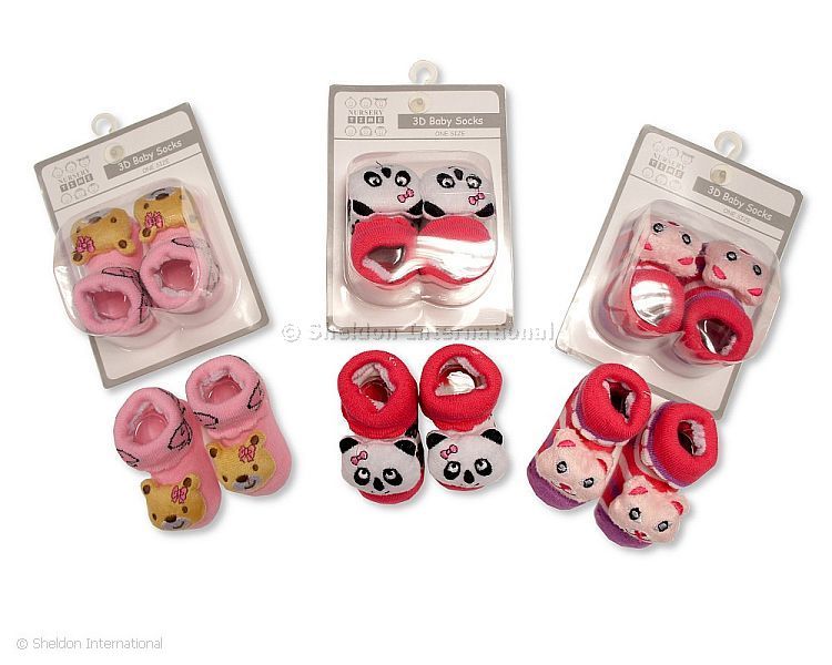 Baby Girls 3D Socks