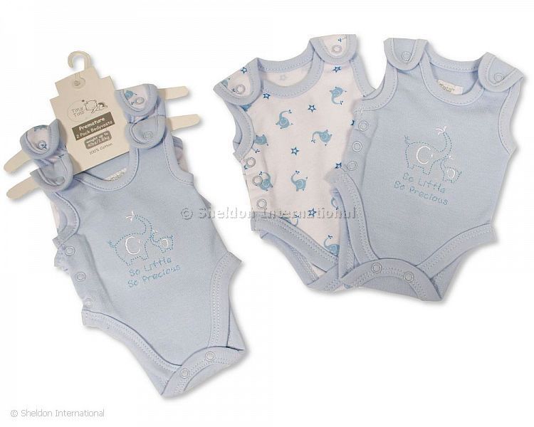 Premature Baby Boys Incubator Bodyvest 2-Pack - 1.8 Kg