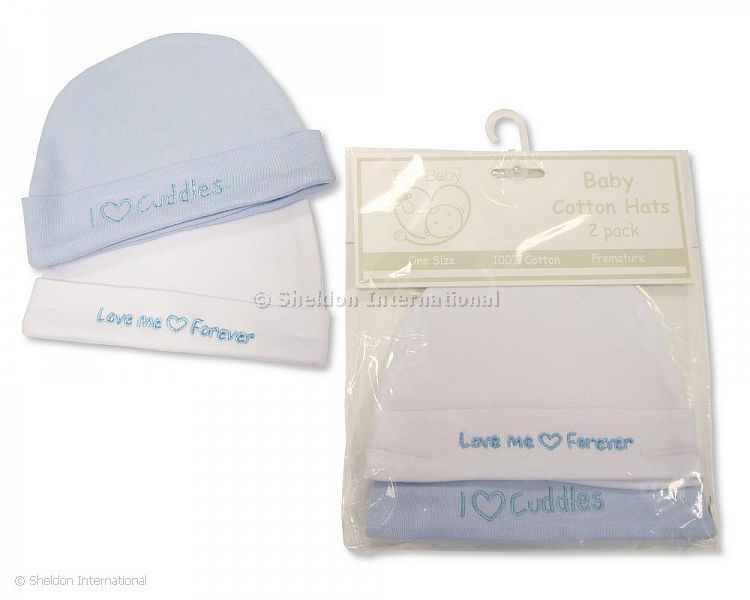 Premature Baby Boys Hats 2-Packs