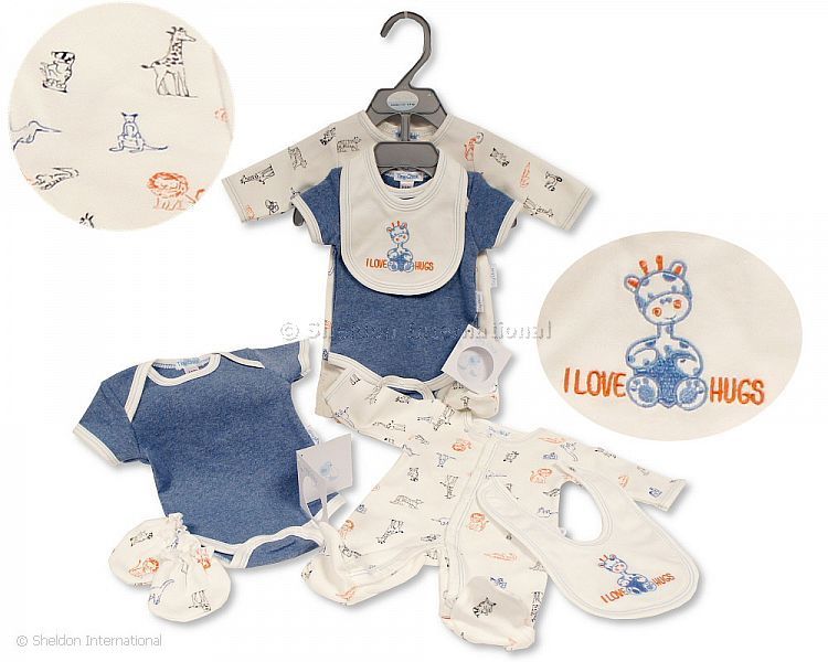 Premature Baby Boys 4 pcs Set - I Love Hugs