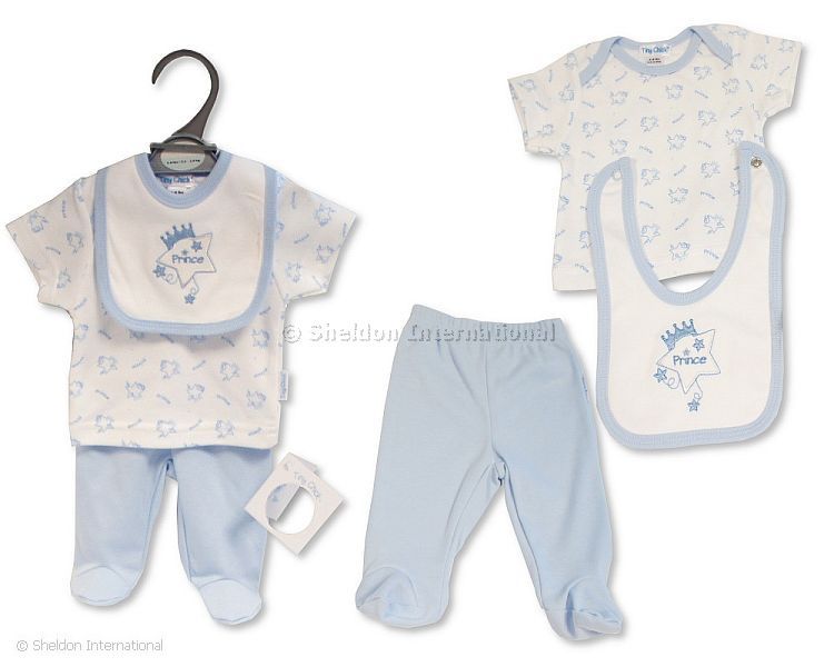 Premature Baby Boys 3 pcs Set - Prince