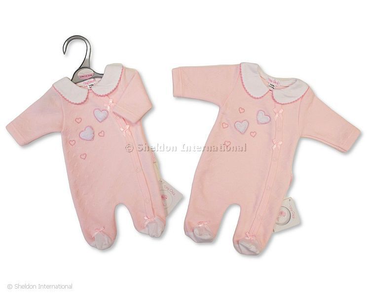 Premature Baby Girls All in One - Hearts