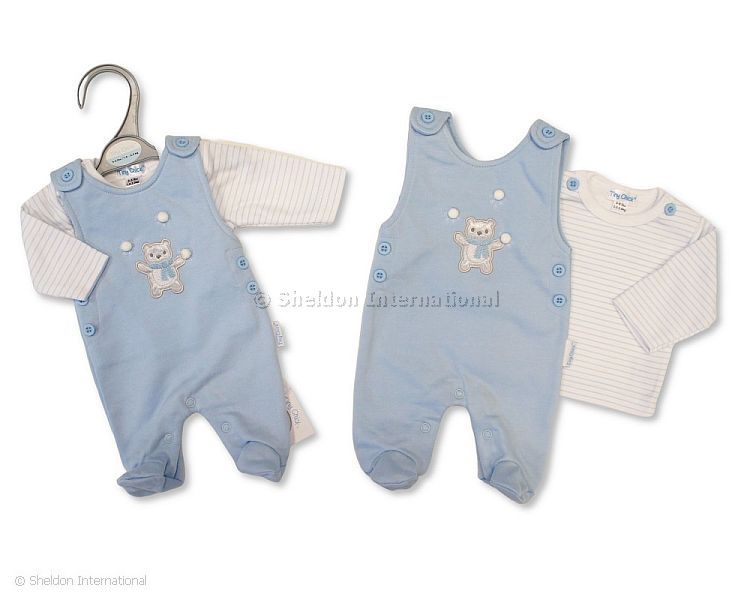 Premature Baby Boys 2 pcs Dungaree Set - Snowballs