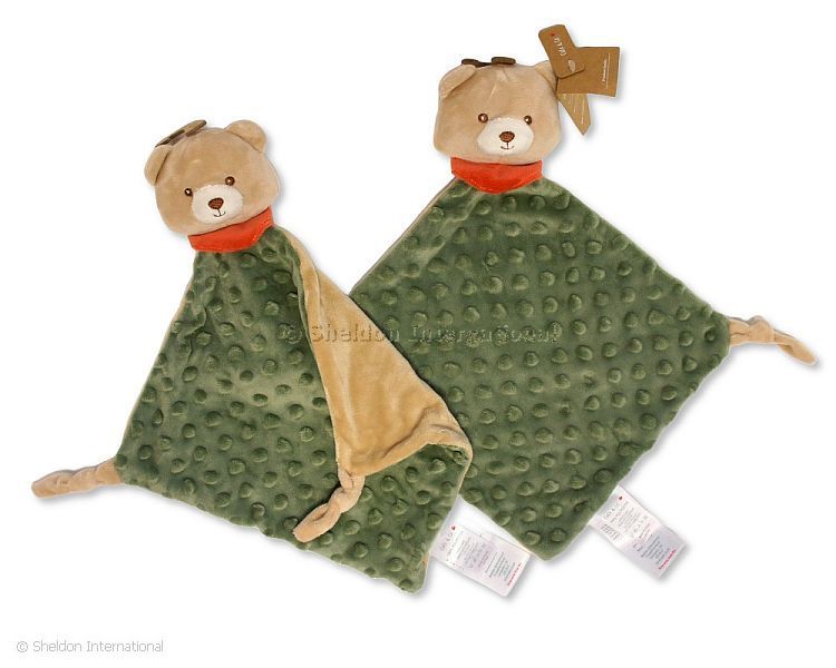 Baby Bear Comforter With Rattle And Scarf