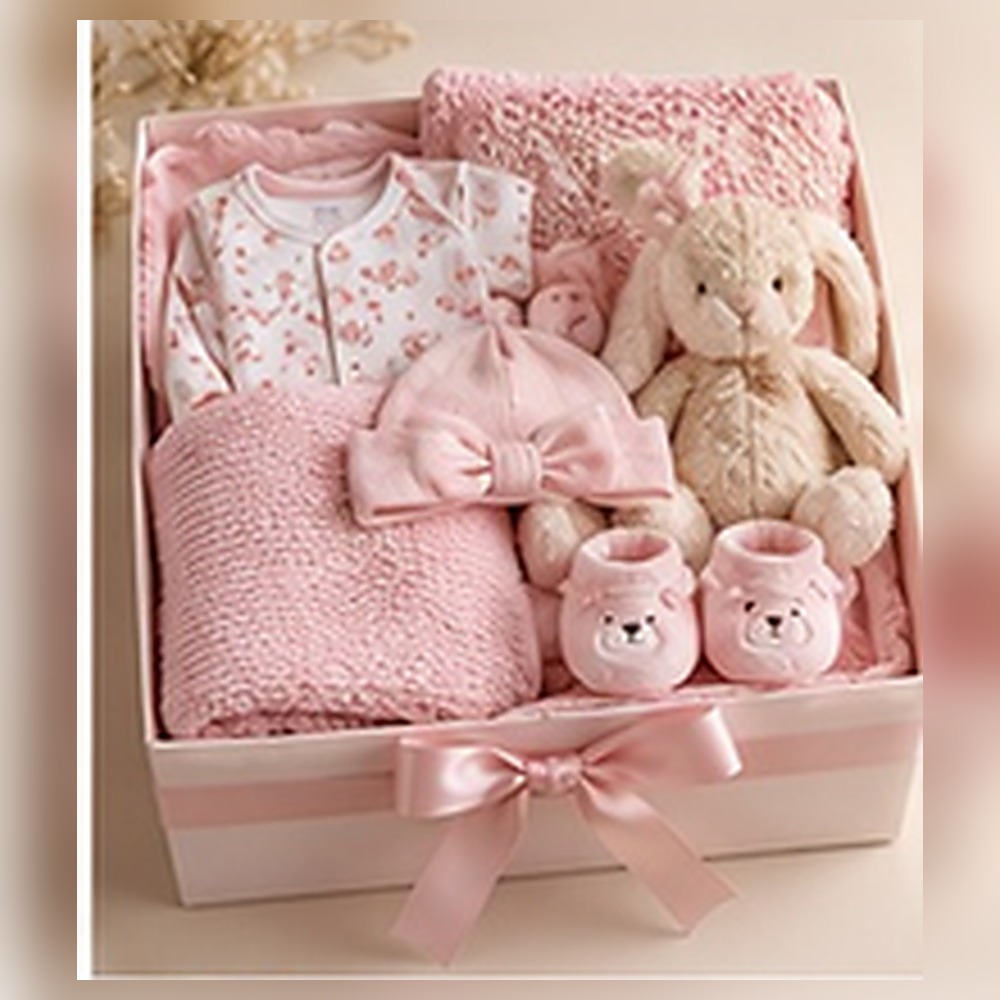 Blush Beginnings – Baby Girl Personalised Luxury Gift Hamper