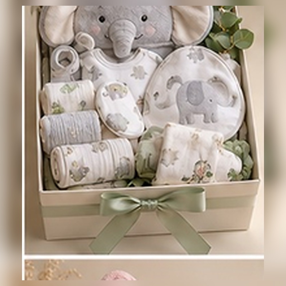 Honey & Lemon – Neutral Newborn Keepsake Gift Hamper