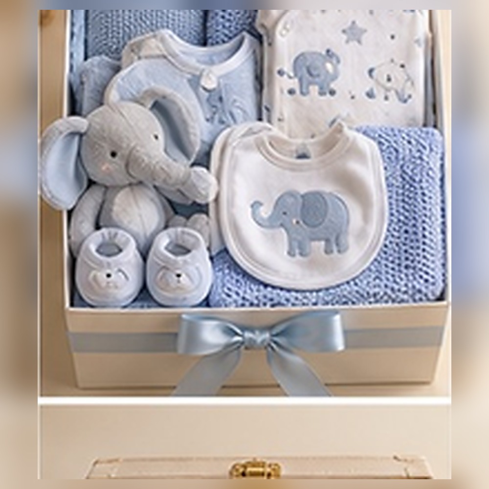 Elephant Parade – Coordinated Safari Luxury Baby Hamper